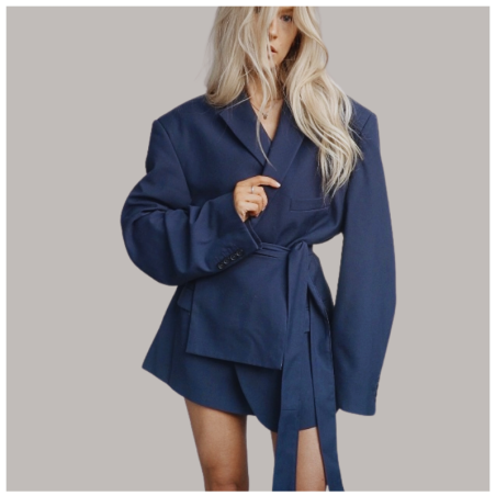 MINISM STUDIO I Upcycling: marynarka + przepaska