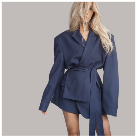 MINISM STUDIO I Upcycling: marynarka + przepaska